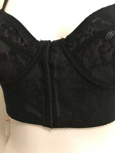 Black Sexy Lace Detail Corset Bra
