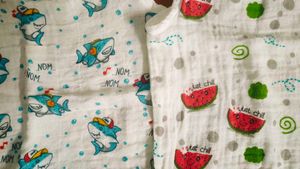 Baby Tank Tops - Shark &amp; Watermelon Print