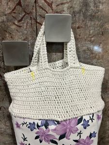 Brand new Crotchet Canvas bag