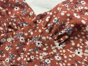 Floral Print Crop Top