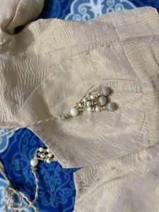 Golden Readymade Saree Blouse