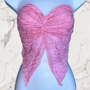 SHEIN Y2K Pink Tube Top