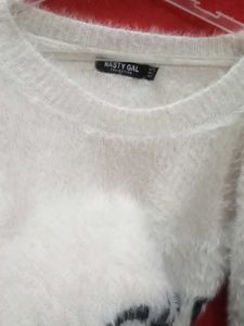 Nasty Gal Fuzz Crop Top