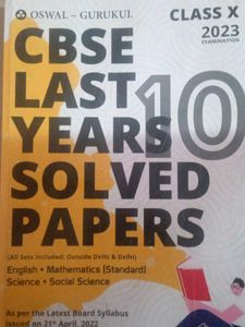 Oswal CBSE Last 10 Years Solved Paper
