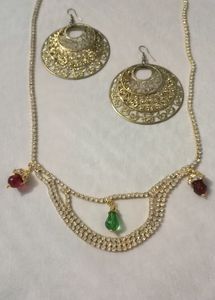 Kamarband and Earrings Combo
