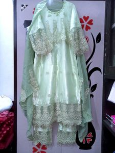 Mint Green Pakistani Salwar Kameez
