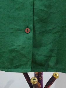 V Neck Dark Green Top