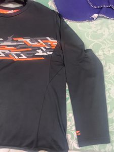 Black Active Wear T-shirt For Men