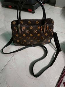 Vintage Brown Pattern Handbag