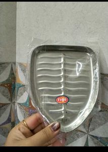 steel tray plate banana leaf