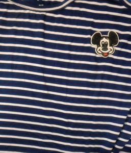 Striped Mickey Mouse Tee top