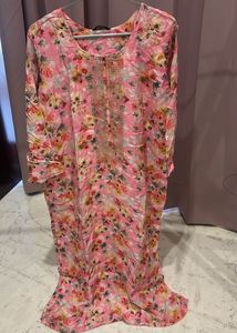 Floral Pink Kurta mandakini