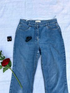 solid light blue jean