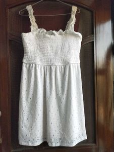 White Sundress with Eyelet Detail