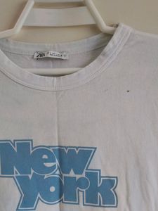 Zara Tshirt Graphic New York