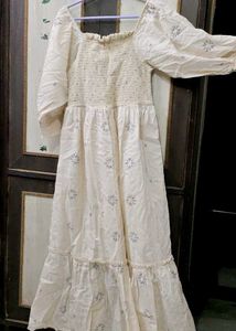 Floral White Maxi Dress