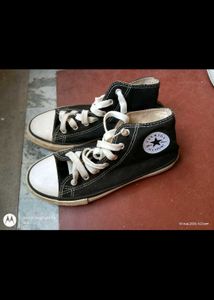 Converse high black shoes sneakers