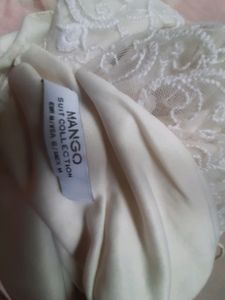 Mango Lace White Dress