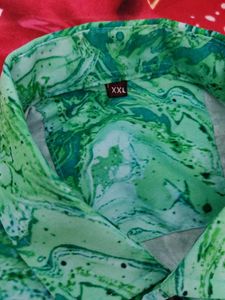 New Green Patterned Shirt