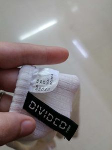 H&amp;M Tie Up White Top