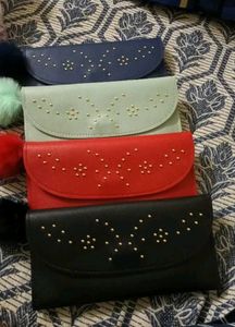 Studded Flap Wallets