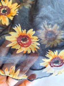 Shein Sunflower Mesh Top