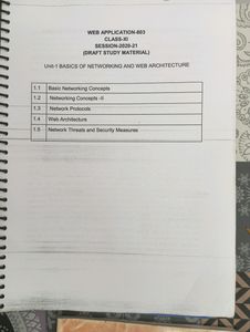 Web Application 803 Class 11 Book
