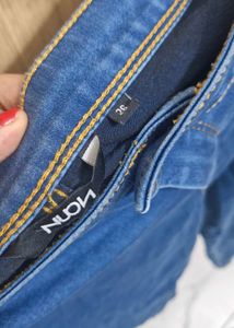 Nuon By Westside High Waist Navy Blue Jeans