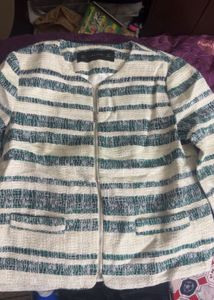 Zara Woman Striped Blazer