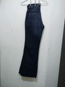 Wrangler Distress Retro Straight Grey Denim Jeans
