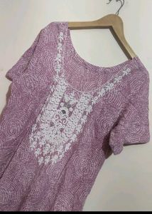 Light Purple🟣 Suit Salwar &amp; Dupatta For 40 Bust