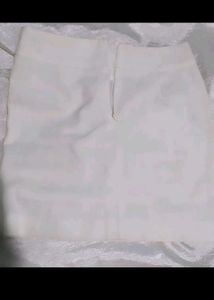 Basic White Mini Skirt