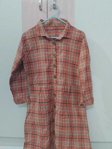 Cute Plaid Shirt Dress