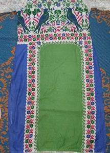 Embroidered Bird & Floral Kurti