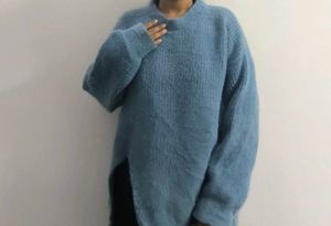 Cozy Blue Knit Sweater