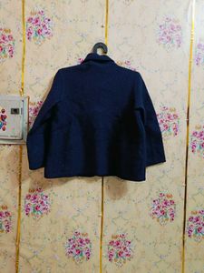 🇳🇿💫🎀Elegant Navy Blue Embroidered Blazer
