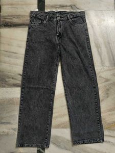Acid Wash Wide Leg Jeans
