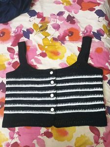 Striped Knit Crop Top