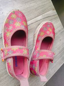 Star Kids Pink Floral Shoes