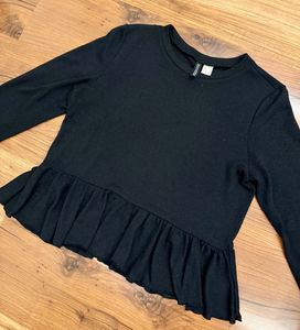 H&M Glittery Peplum Top ✨