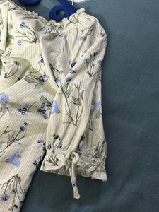 Pista Green Off Shoulder Top