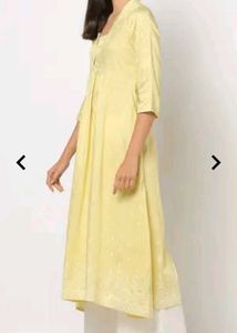 New Unused Xxl Avaasa  Yellow Kurta