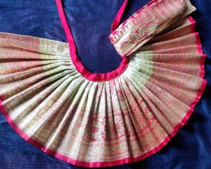Pink & Gold Brocade Radha Rani Lehenga