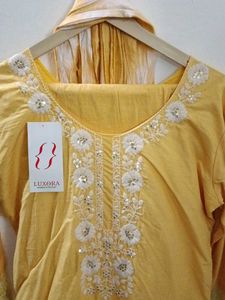 Pure cotton kurti pant dupatta set