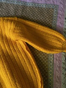 Cute Mustard Corduroy Jumper Dress