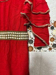 Long gown for party wear with free gift