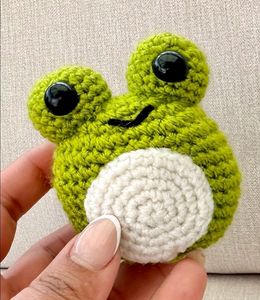 Humble Hooks-Crochet Cute Frog Keychain