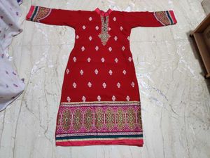 Pakistani Red Wine Colour Kurta