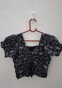 Floral Print Crop Top With Freebie!❣️