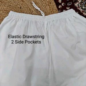 Women&#39;s White Chikankari Embroidered Pant